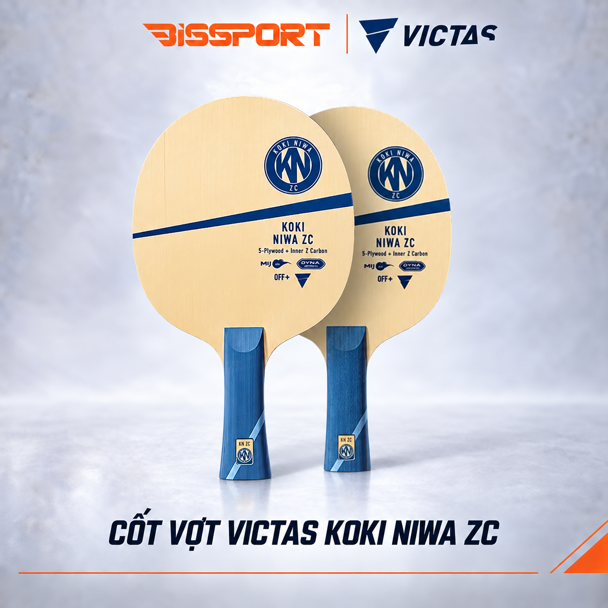 Cốt Vợt Bóng Bàn Victas Kokiniwa ZC Chính Hãng - Độ Đàn Hồi Cao, Kiểm Soát Bóng Hoàn Hảo, Phòng Thủ Phản Công Cực Tốt