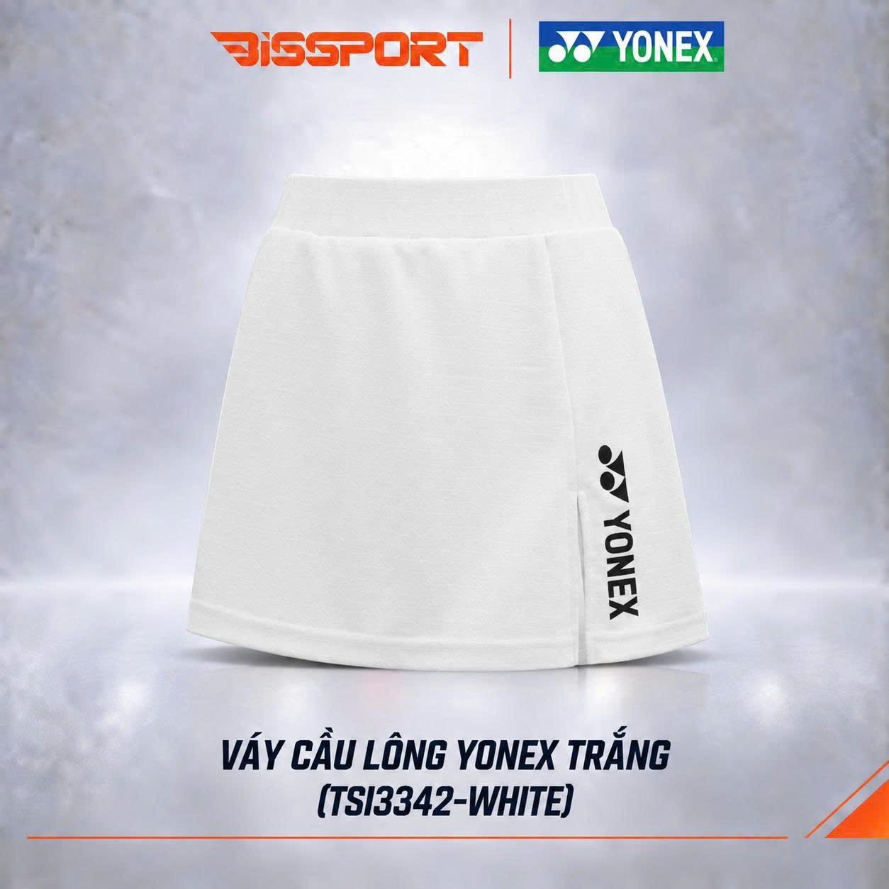 Váy Thể Thao Cầu Lông Yonex Trắng (TSI3342-WTZZZZ) Chính Hãng - Thoáng Khí Nhanh Khô - Co Giản 4 Chiều - Bền Bỉ