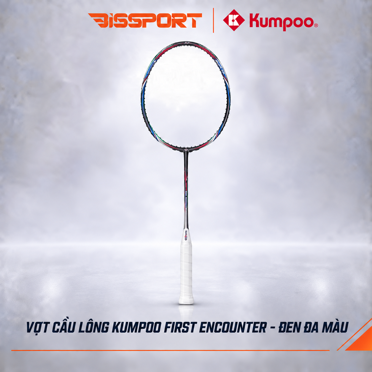 Vợt Cầu Lông Kumpoo First Encounter Chính Hãng - Màu Đen - Thiết Kế Năng Động - 4U - Cân Bằng