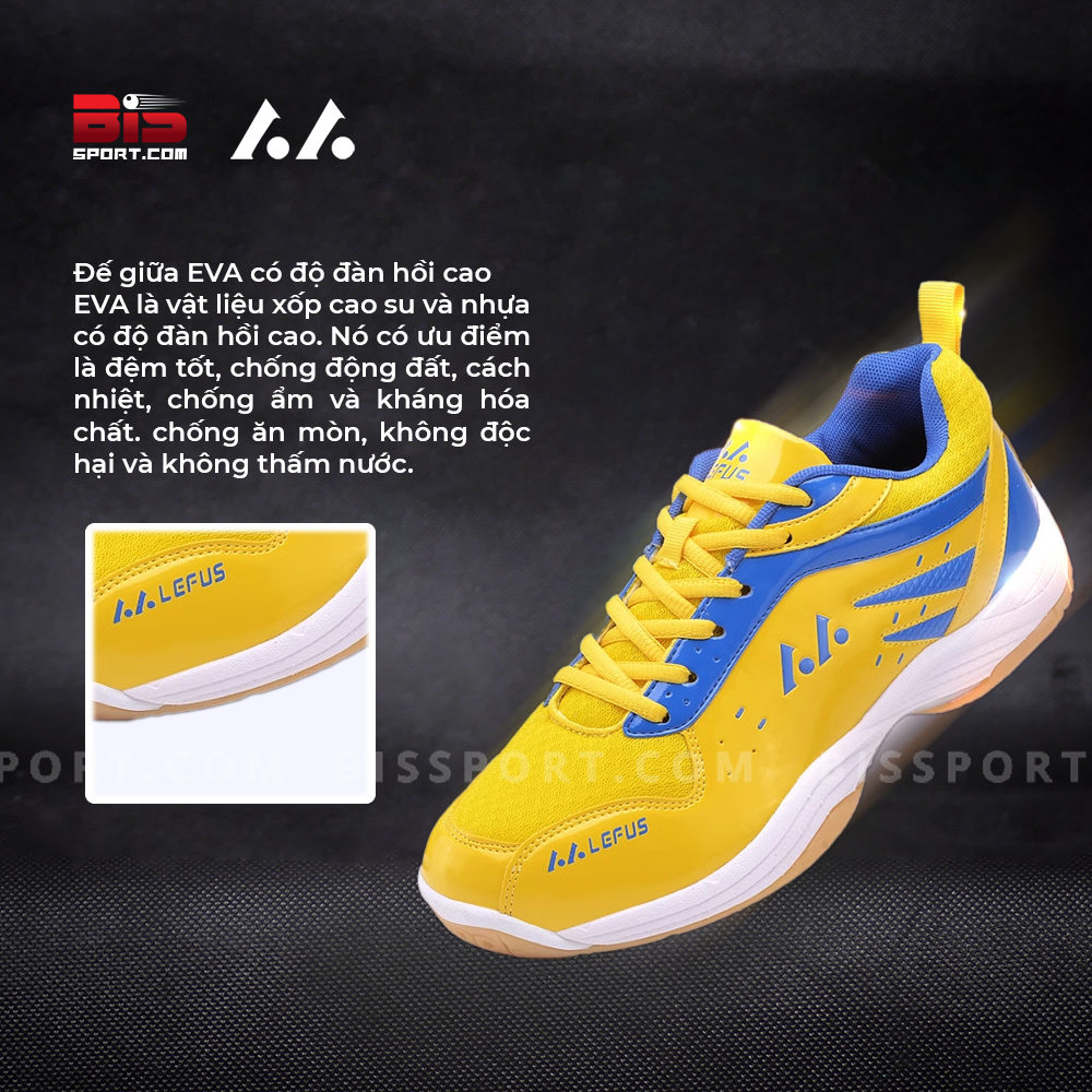 Giày Cầu Lông Lefus L05 Trắng Xanh Chính Hãng - Thiết Kế Hiện Đại, Trẻ Trung Mang Lại Cảm Giác Nhẹ Nhàng Và Thoải Mái