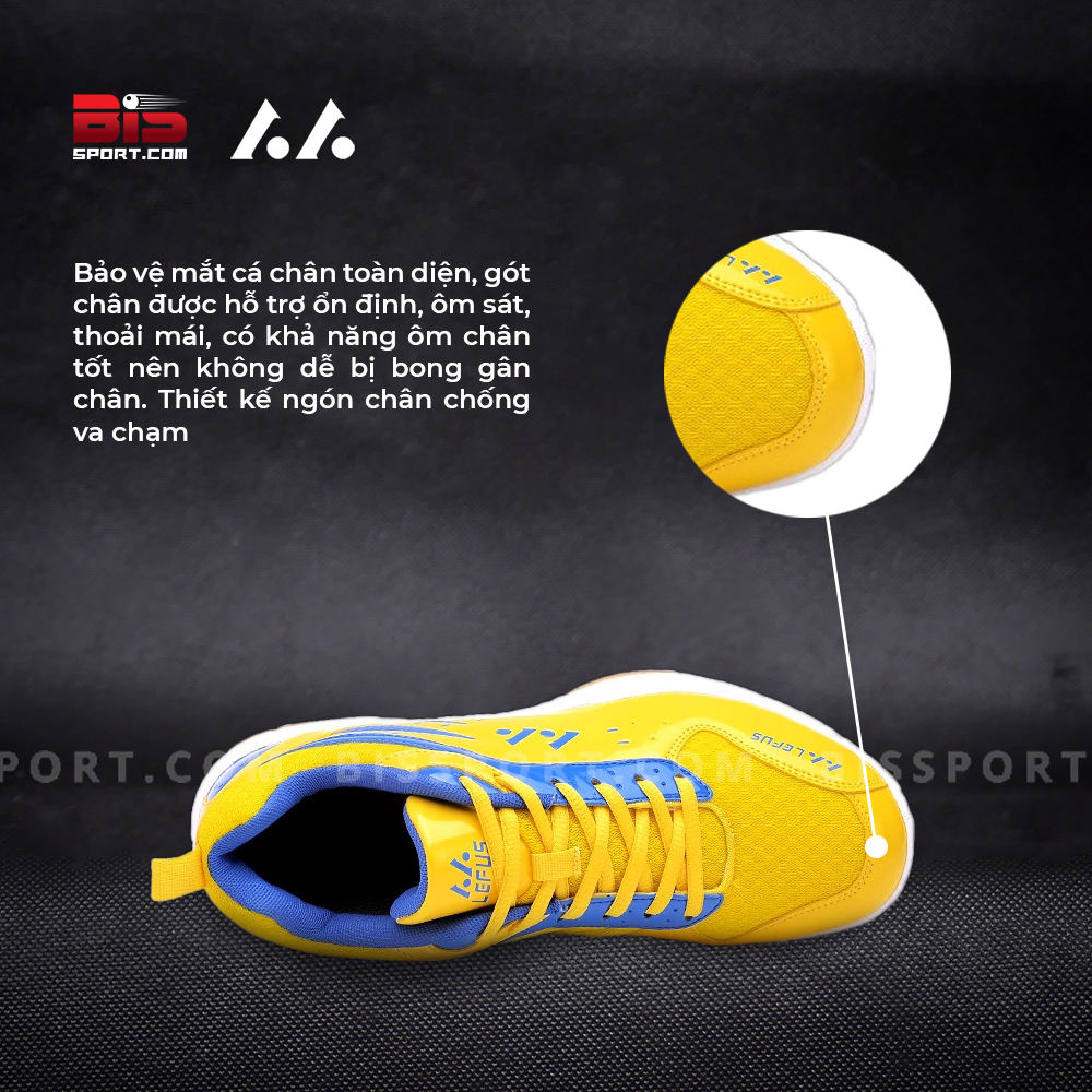 Giày Cầu Lông Lefus L05 Trắng Xanh Chính Hãng - Thiết Kế Hiện Đại, Trẻ Trung Mang Lại Cảm Giác Nhẹ Nhàng Và Thoải Mái