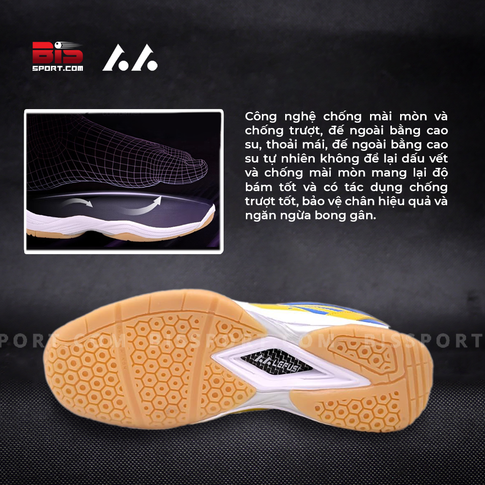 Giày Cầu Lông Lefus L05 Trắng Xanh Chính Hãng - Thiết Kế Hiện Đại, Trẻ Trung Mang Lại Cảm Giác Nhẹ Nhàng Và Thoải Mái