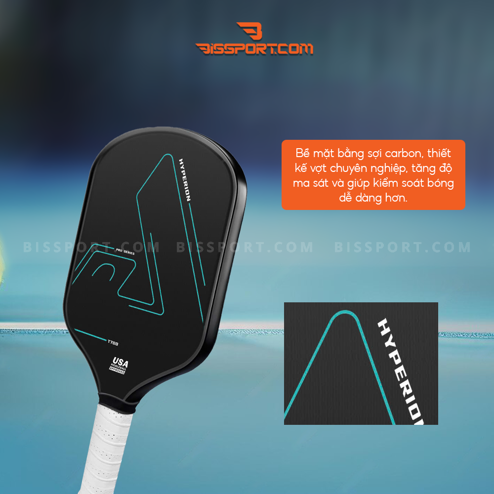 Raquette Pickleball Pro En Carbone T700 16mm Pour Puissance Et Spin - Neuf Livraison Gratuite