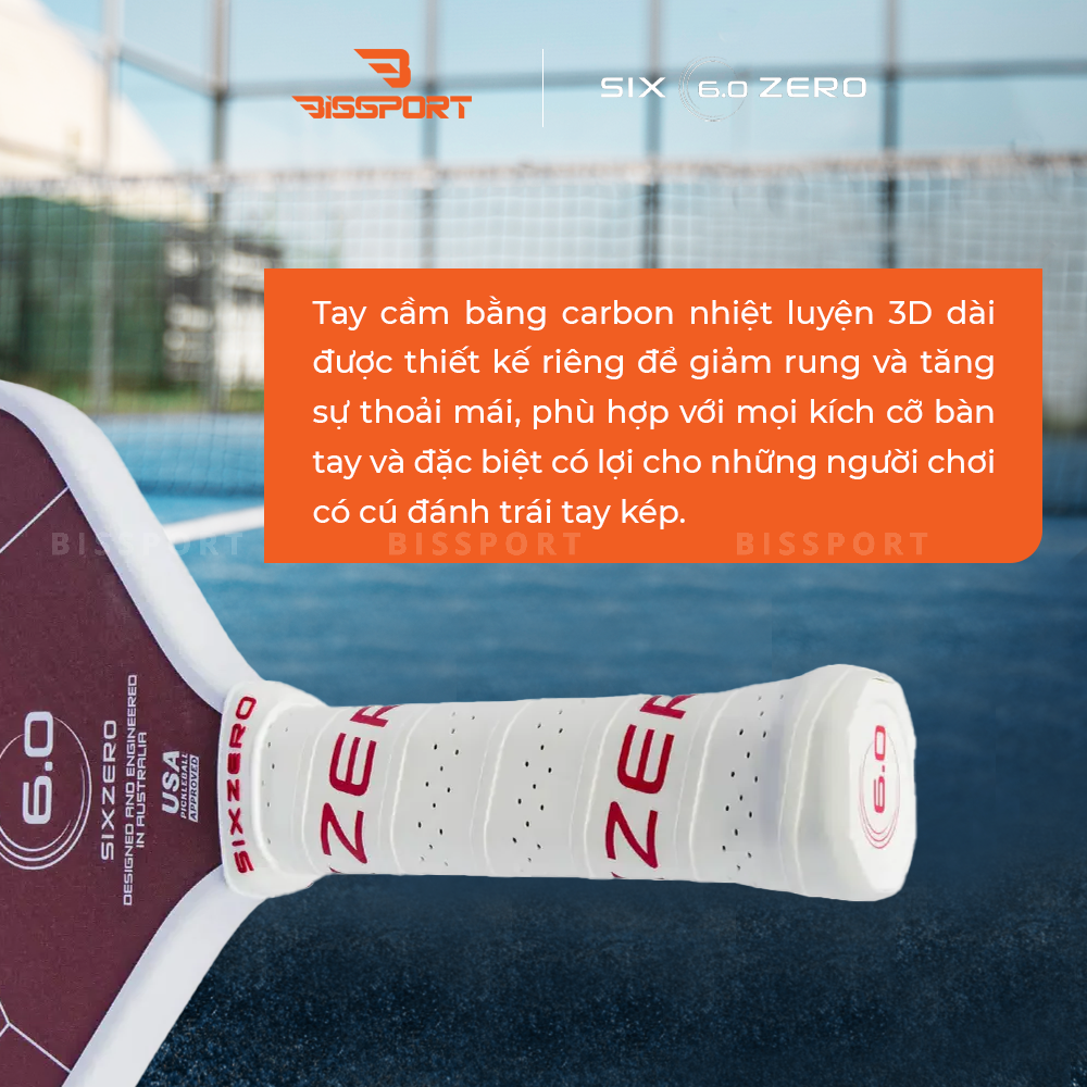Vợt Pickleball Six Zero Ruby Chính Hãng 14mm - Toàn Diện - Kiểm Soát ...