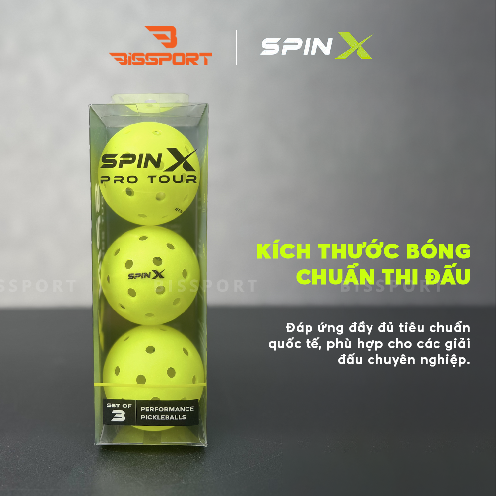 Bóng Pickleball SpinX Pro Tour Chính Hãng - Bền - Đường Bay Ổn Định ...