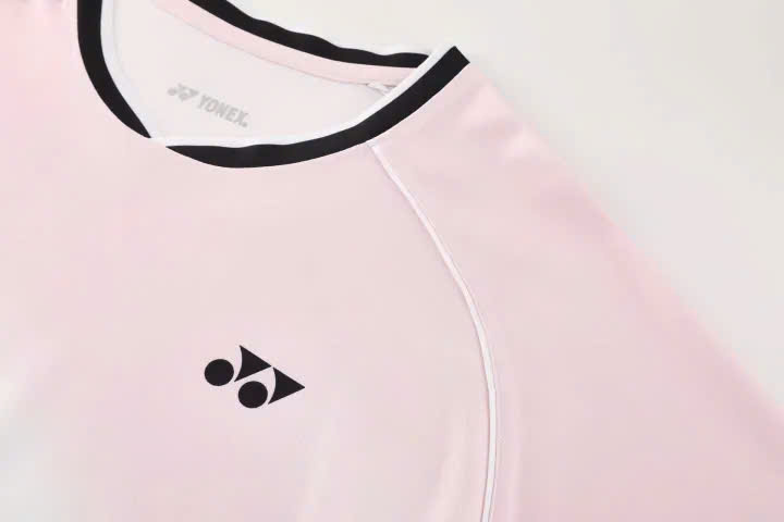 Áo Cầu Lông Cổ Trụ Yonex 861Trắng Ngà Hàng Loại 1 Cao Cấp - Thấm Hút - Thoáng Khí - Co Giãn - Bền Bỉ - Form  Ổn