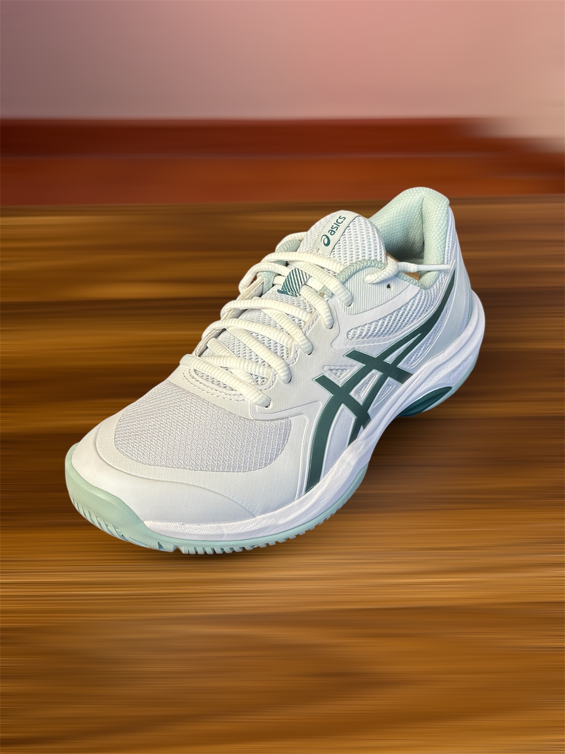 Giày Tennis/Pickleball ASICS Dedicate 8 Chính Hãng – Trắng Xanh Matcha - Đế Bám Mọi Sàn – Công Nghệ GEL™ Giảm Chấn – Bền Bỉ