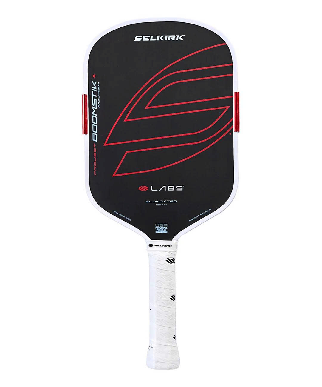 Vợt Pickleball Selkirk Boomstick Elongate ASIA Đen Đỏ Chính Hãng - 16mm - Kiểm Soát - Siêu Xoáy - Bền Bỉ - Ổn Định