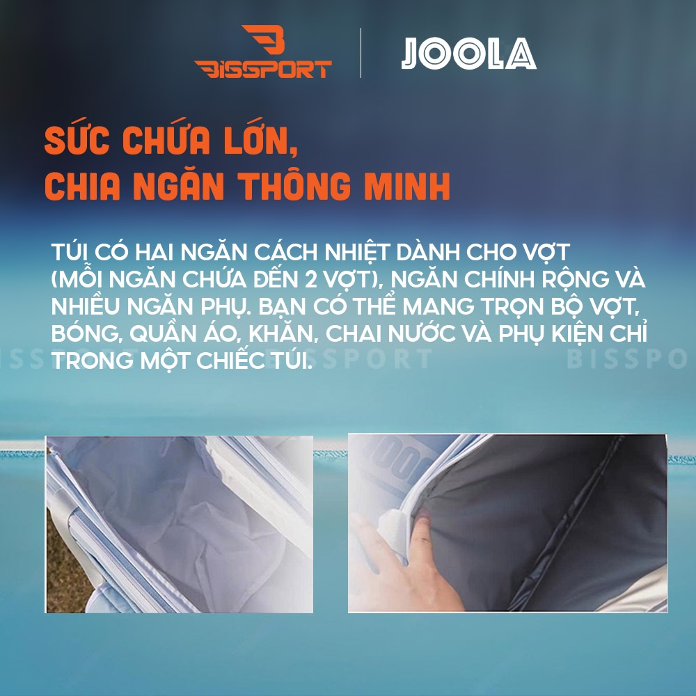 Túi Pickleball JOOLA New Elite Tour Bag Chính Hãng Rộng Rãi – Nâu - Gọn Gàng – Bền Bỉ - Chắc Chắn - Tiện Lợi - Màu Sắc Đa Dạng