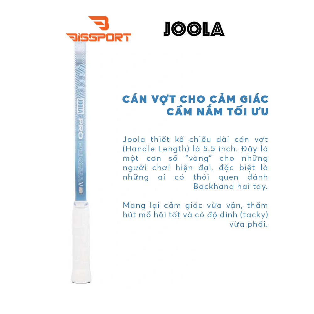 Vợt Pickleball JOOLA Perseus Gen 5 Simone Jardim Chính Hãng - Volley Phản Xạ Nhanh - Cân Bằng Ổn Định - Kiểm Soát Tối Ưu