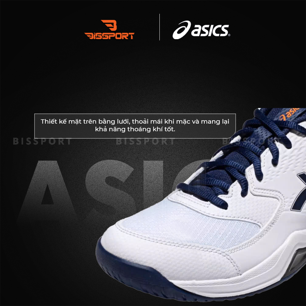 Giày Tennis/Pickleball ASICS Dedicate 8 Chính Hãng – Đen – Nhẹ, Bám Sân – Công Nghệ GEL™ Giảm Chấn – Thoáng Khí