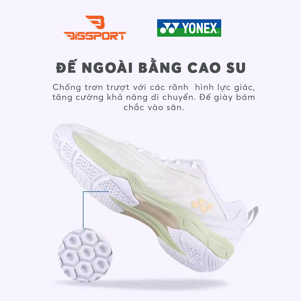 Giày Cầu Lông Yonex SHB COMFORT TEAM Chính Hãng - Trắng Hồng - Êm Vừa Đủ - Lót Đệm Êm Nhẹ - Bền Bỉ - Ổn Định