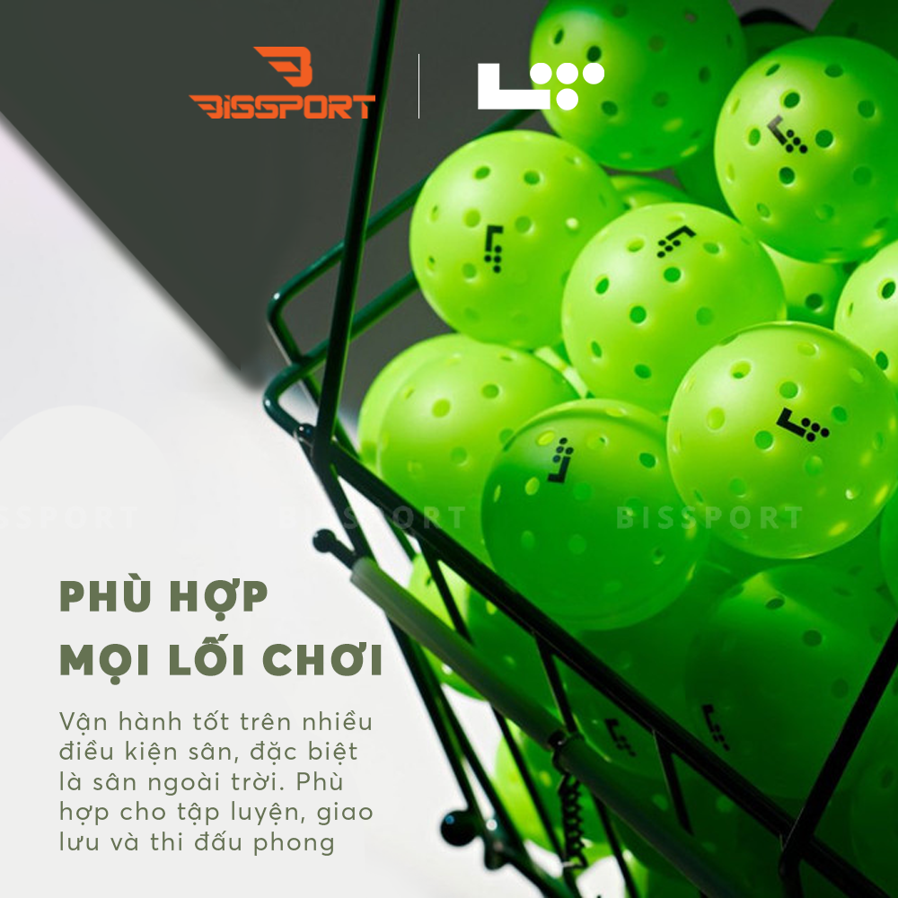 Hộp 3 Quả Bóng Pickleball LT48 Pro Chính Hãng - Đường Bay Chuẩn – Cảm Giác Đánh Chắc Tay - Chất Liệu Polymer