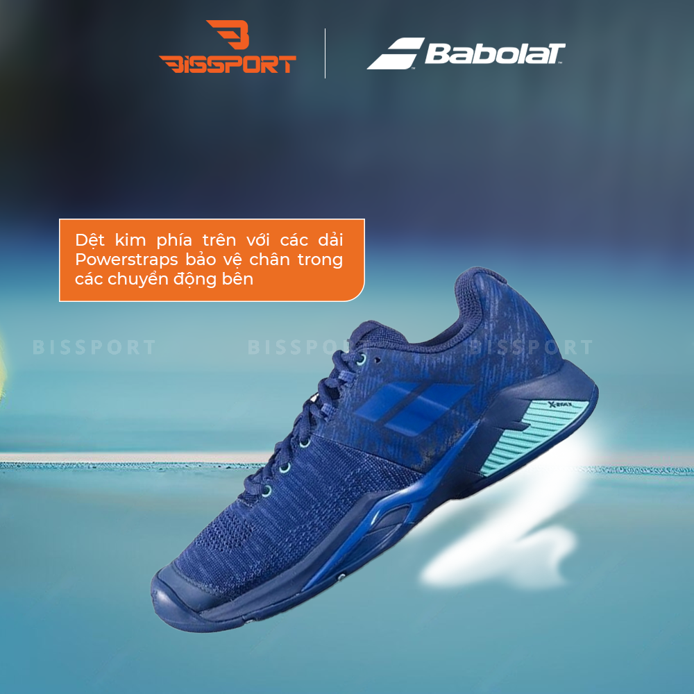 Giày Pickleball/Tennis BABOLAT JET TERE 2 ALL COURT WOMEN Xanh Hồng SKY Chính Hãng - Đế Siêu Bám - Chắc Chân - Linh Hoạt