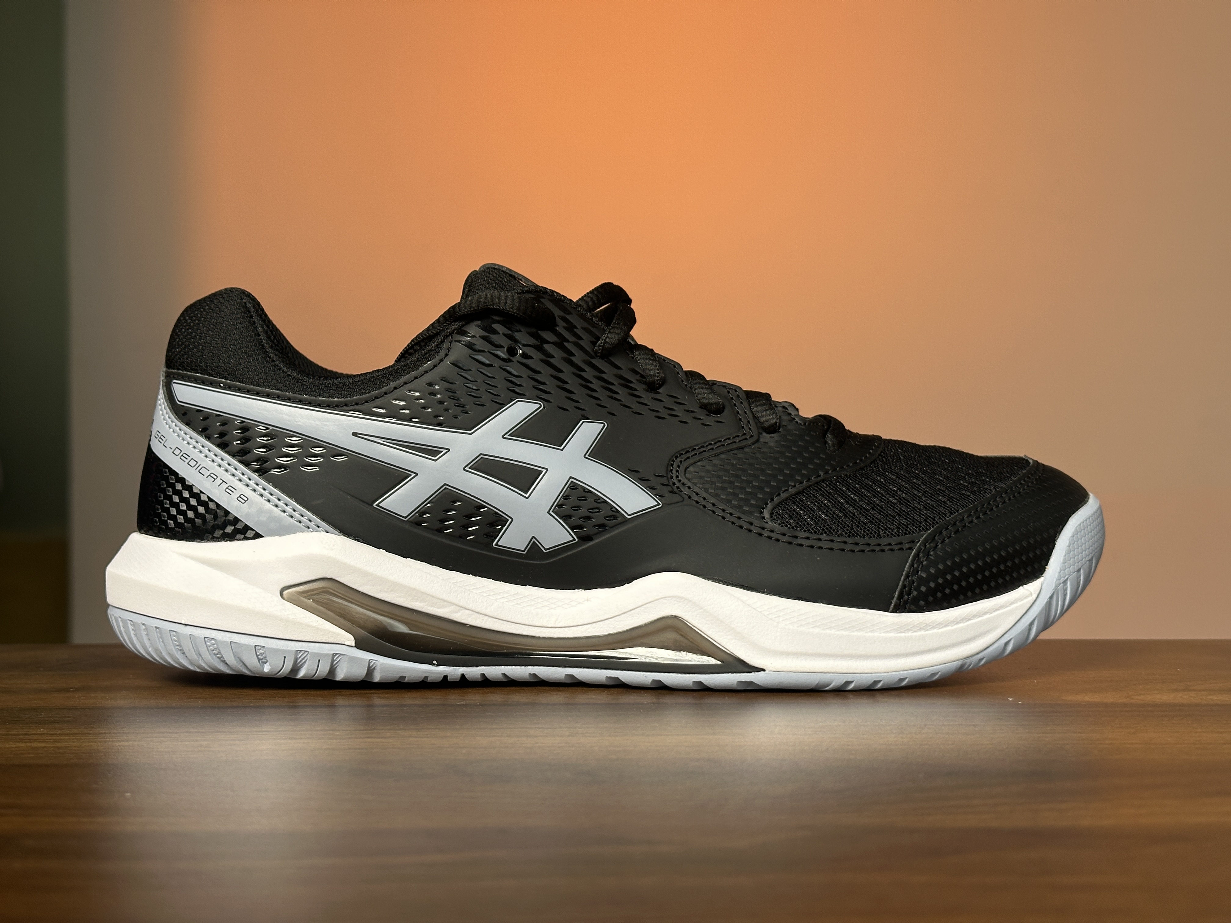 Giày Tennis/Pickleball ASICS Dedicate 8 Chính Hãng - Đen - Nhẹ, Bám Sân - Công Nghệ GEL™ Giảm Chấn - Thoáng Khí