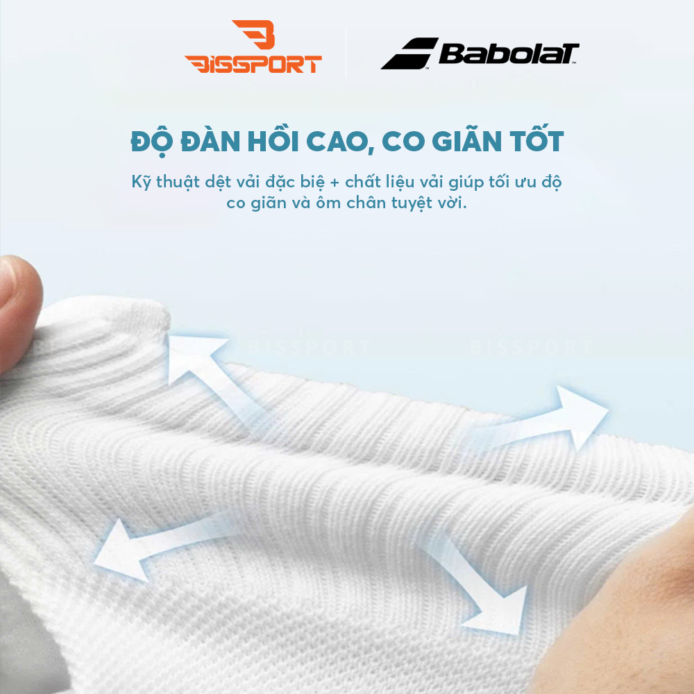 Vớ Thể Thao Pickleball / Tennis Babolat Chính Hãng - Co Giản - Êm Ái - Thoáng Khí - Bền Bỉ - Chống Trượt - Nhẹ