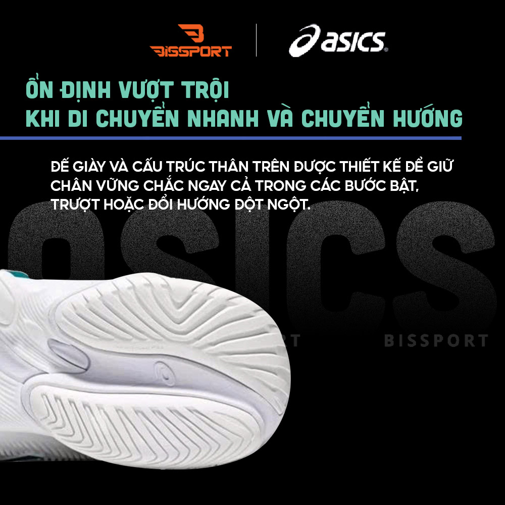 Giày Pickleball / Tennis ASICS Court FF3 Trắng Xanh Lá Chính Hãng - Êm Ái, Ổn Định - Giảm Chấn - Siêu Bền