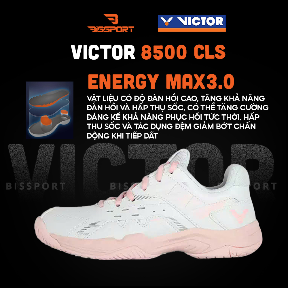 Giày Cầu Lông Victor 8500CLSF Chính Hãng - Xanh Matcha - Form Ôm - Bám Sàn - Chất Da PU Siêu Bền - Thoáng - Bền Bỉ