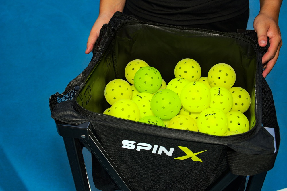 Xe Đẩy Đựng Bóng Tennis/ Pickleball SpinX Chính Hãng - Sức Chứa Siêu Lớn - Khung Chắc Chắn - Tiện Lợi Tháo Lấp Gấp Gọn