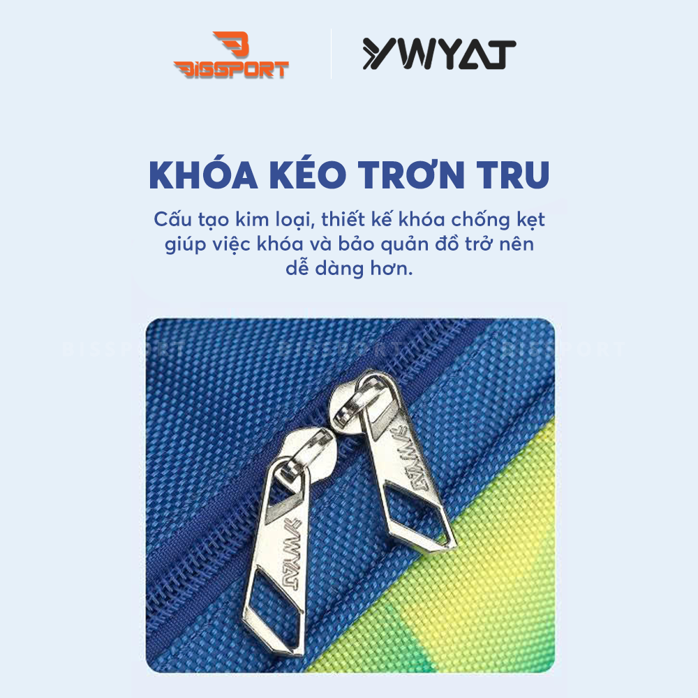 Túi Cầu Lông YWYAT 300D Chính Hãng - Đen - 2 Chính 2 Ngăn Phụ - Ngăn Để Giày - Chắc Chắn - Tiện Lợi - Dung Tích Chứa Lớn