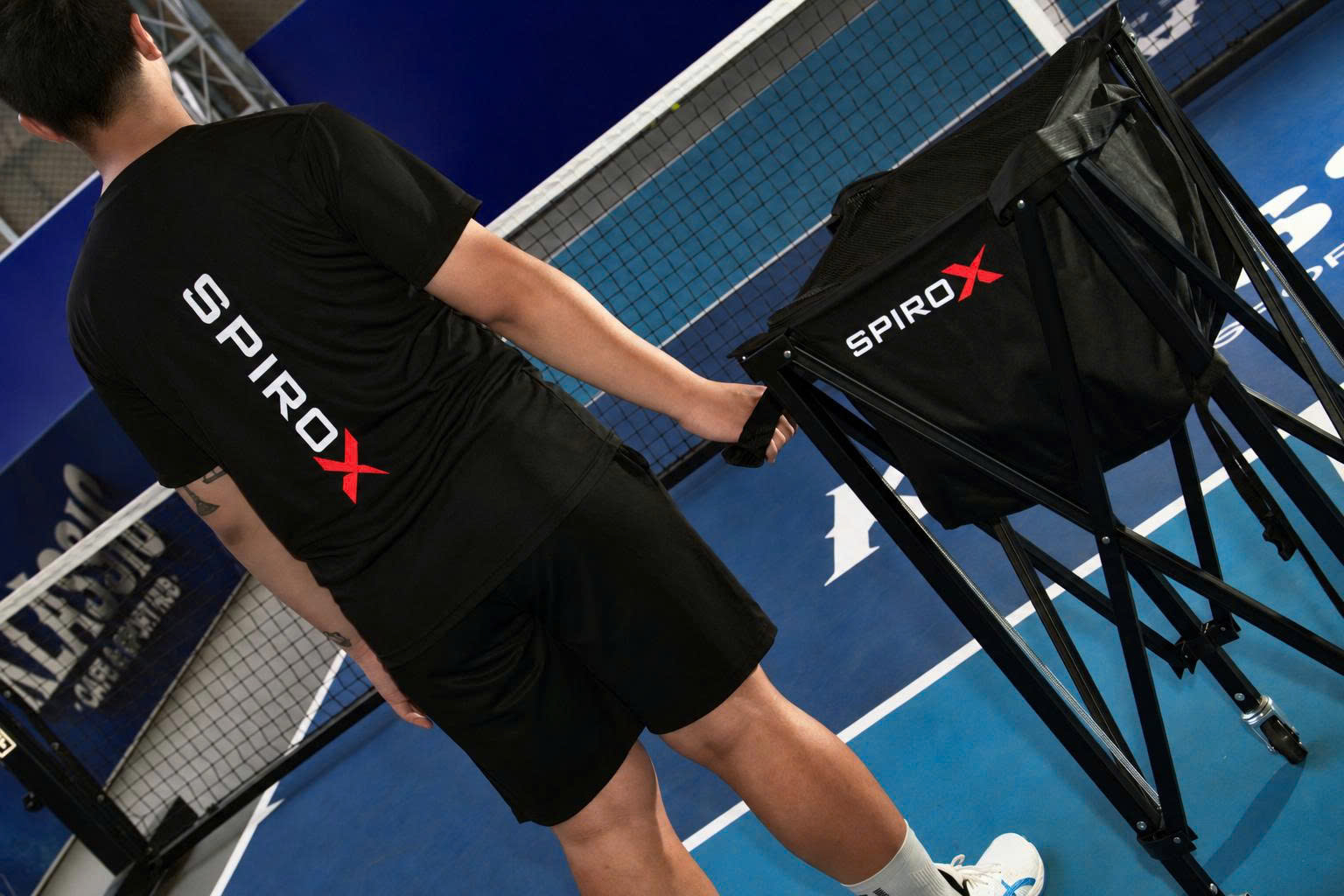 Xe Đẩy Đựng Bóng Tennis/ Pickleball SpiroX Chính Hãng - Sức Chứa Siêu Lớn - Khung Chắc Chắn - Tiện Lợi Tháo Lấp Gấp Gọn