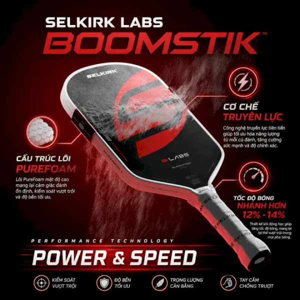 Đánh giá vợt Pickleball Selkirk Boomstik: Sức mạnh và công nghệ đột phá