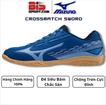 Giày bóng bàn Mizuno Crossmatch Sword 81GA213023 - Màu Xanh Dương Đậm