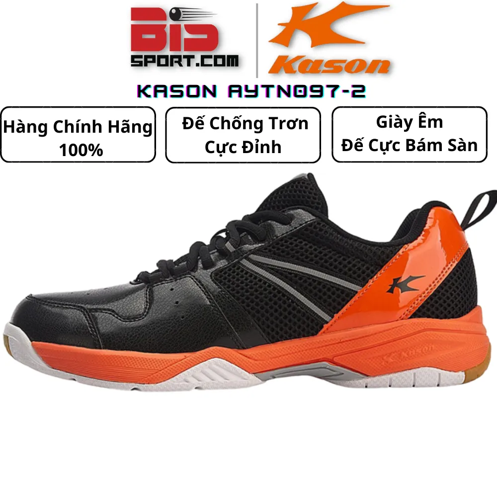 Giày Cầu Lông Lining Kason Cam Đen - Hàng Chính Hãng - Siêu Chất Lượng , Siêu Nhẹ , Siêu Bền bỉ