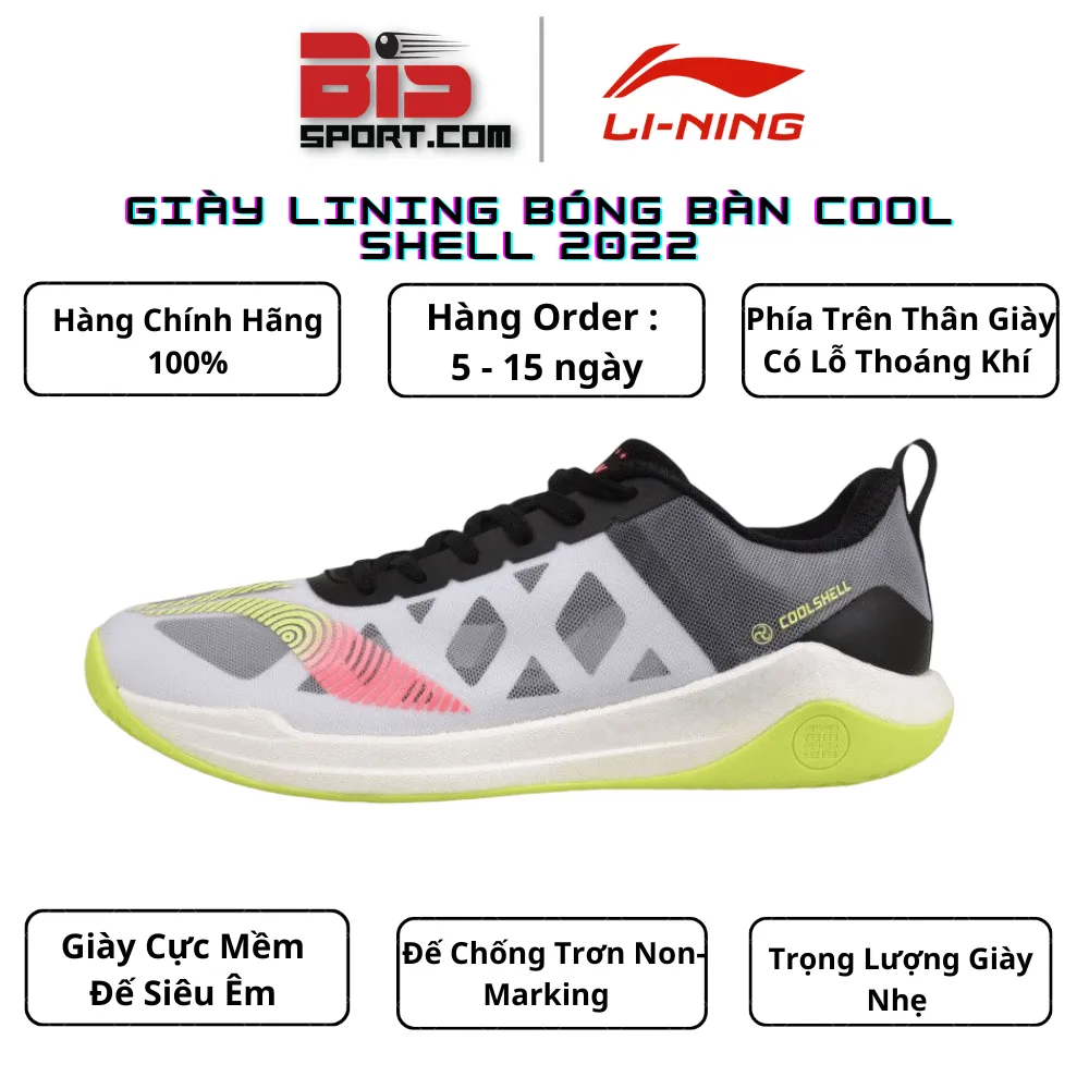 Giày Lining Bóng Bàn Cool Shell 2022 