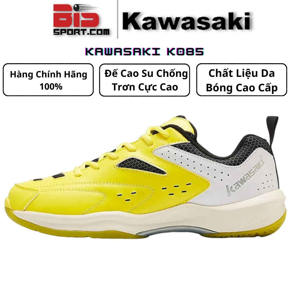 Giày Thể Thao Cầu Lông Bóng Chuyền Kawasaki K086 ( Màu Vàng ) - Thương Hiệu Đến Từ Nhật Bản