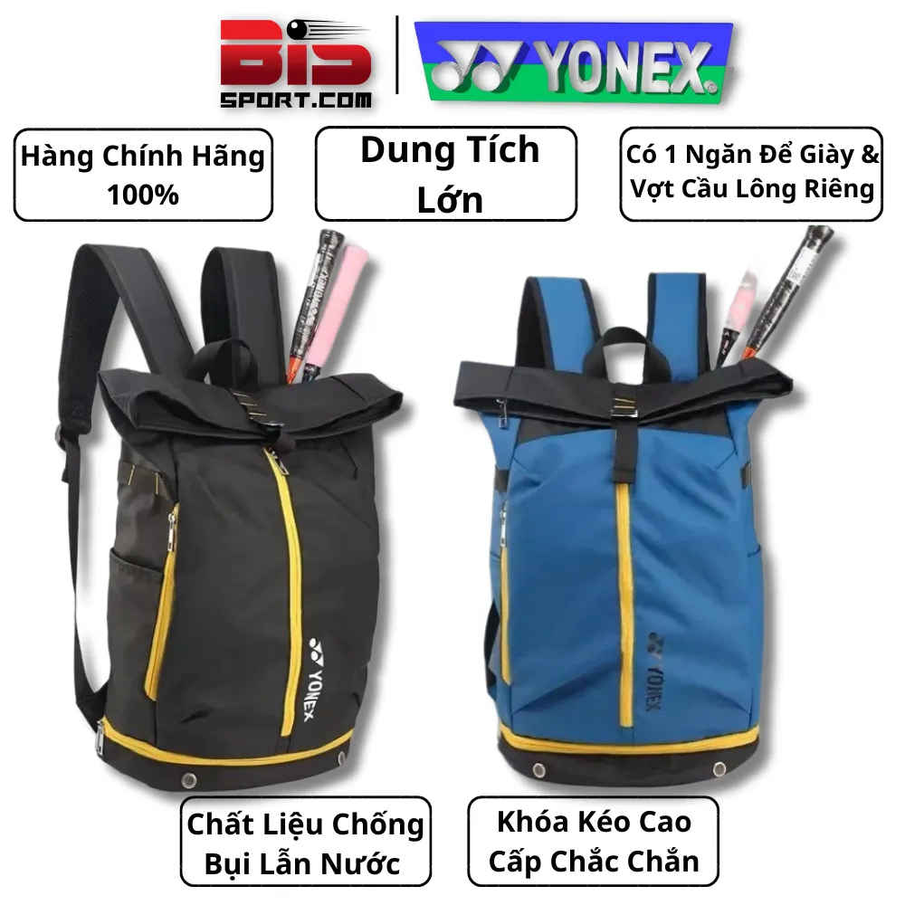Balo Cầu Lông Yonex BA268CR Chính Hãng - Dung Tích Khủng - Cao Cấp