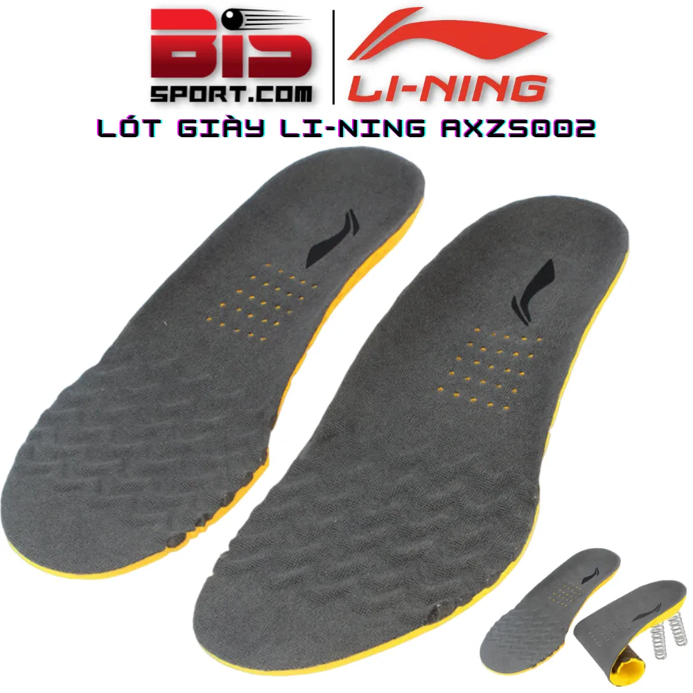 Lót Giày Lining AXZS002 Chính Hãng - Đế Cao Su Non Mang Siêu Êm Chân - Chống Trơn Trượt - Đàn Hồi Tốt