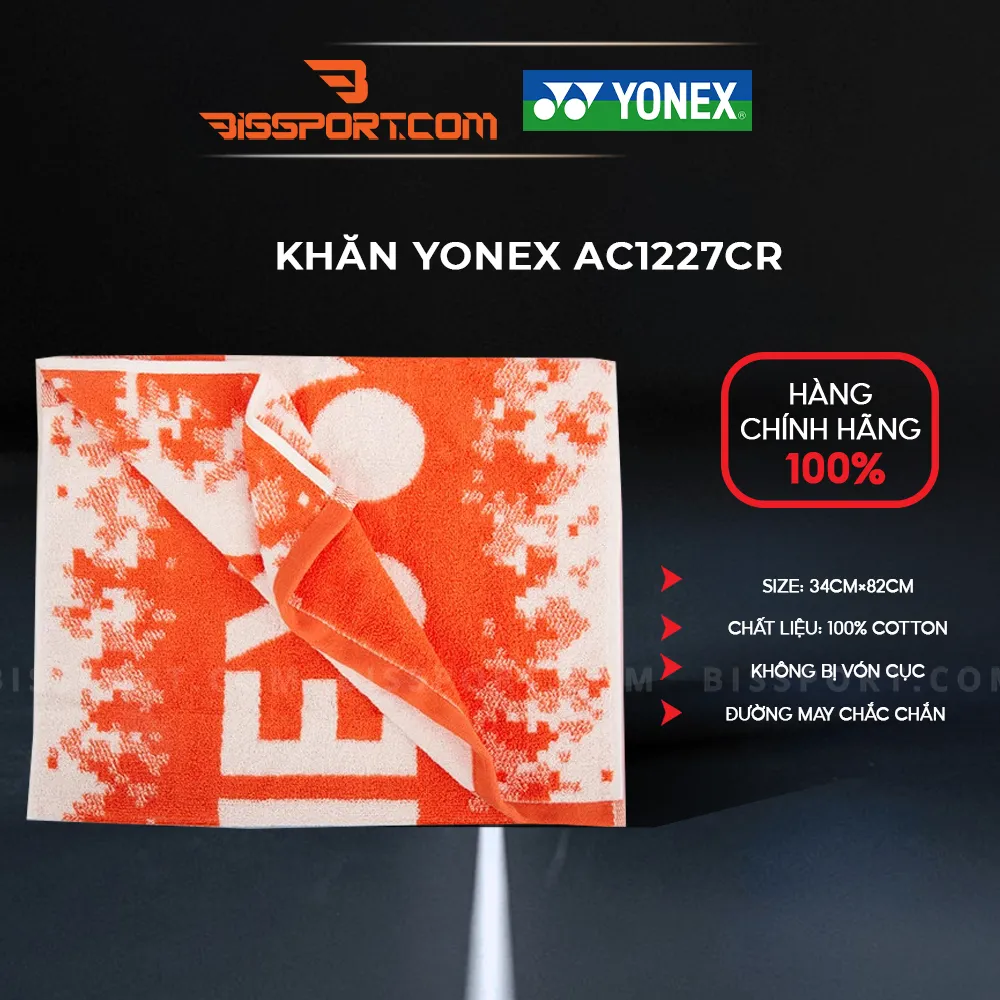 Khăn cầu lông Yonex AC 1227CR Chính Hãng - Màu Cam