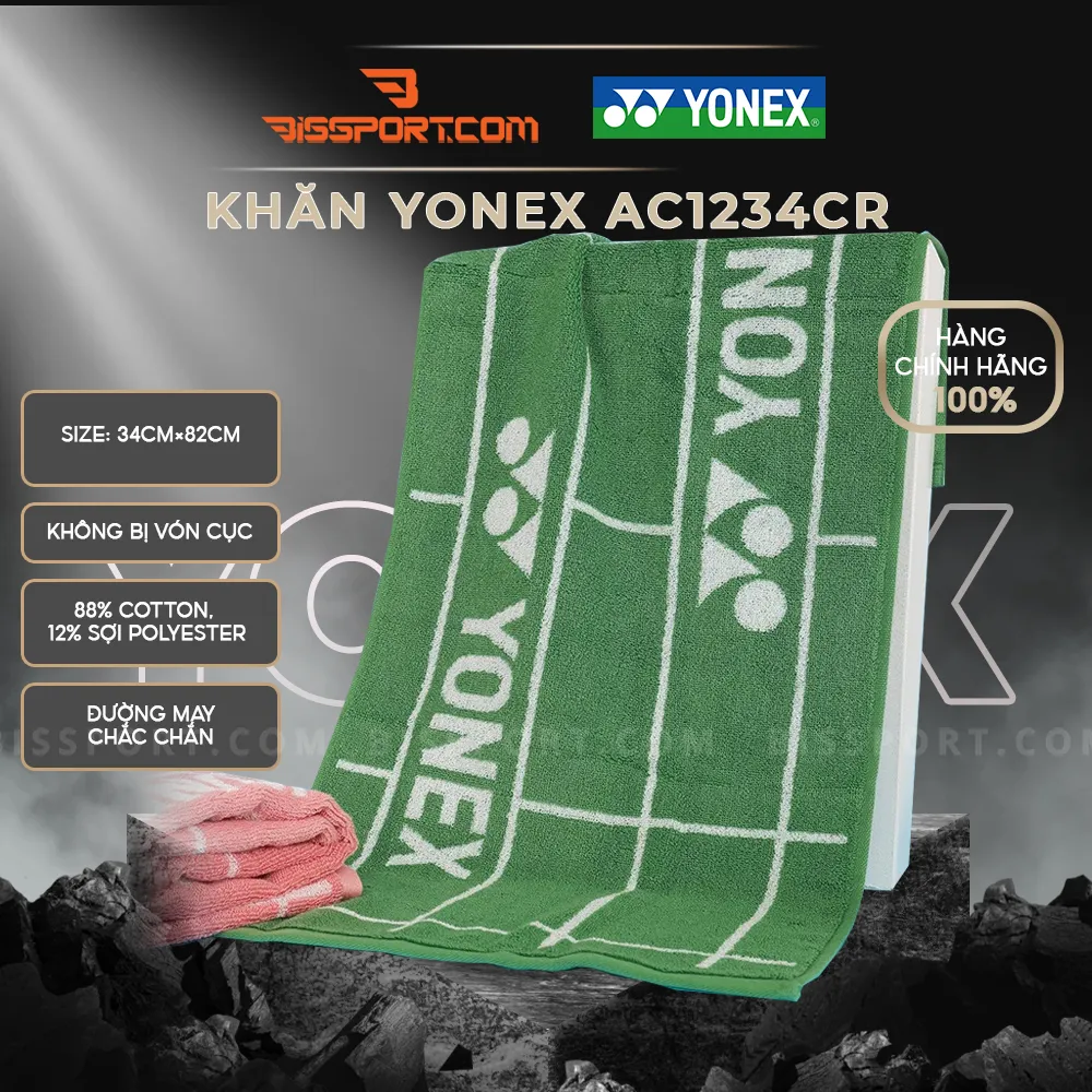 Khăn Cầu Lông Yonex AC1234CR Chính Hãng Màu Xanh Lá