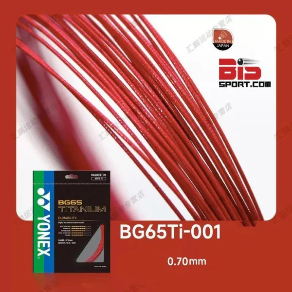 Dây Cước Căng Vợt Yonex BG 65 Titanium - Nảy Tốt, Âm Thanh Đã Tai, Bền Cao