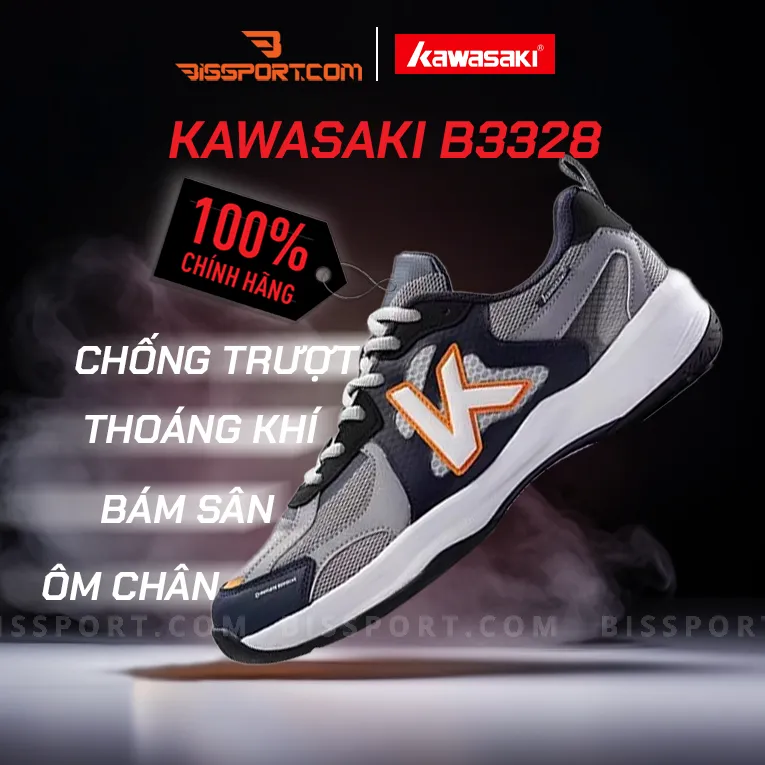 Giày Kawasaki B3328 Đen