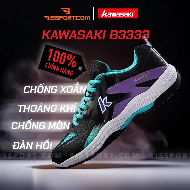 Giày Kawasaki B3333 Đen
