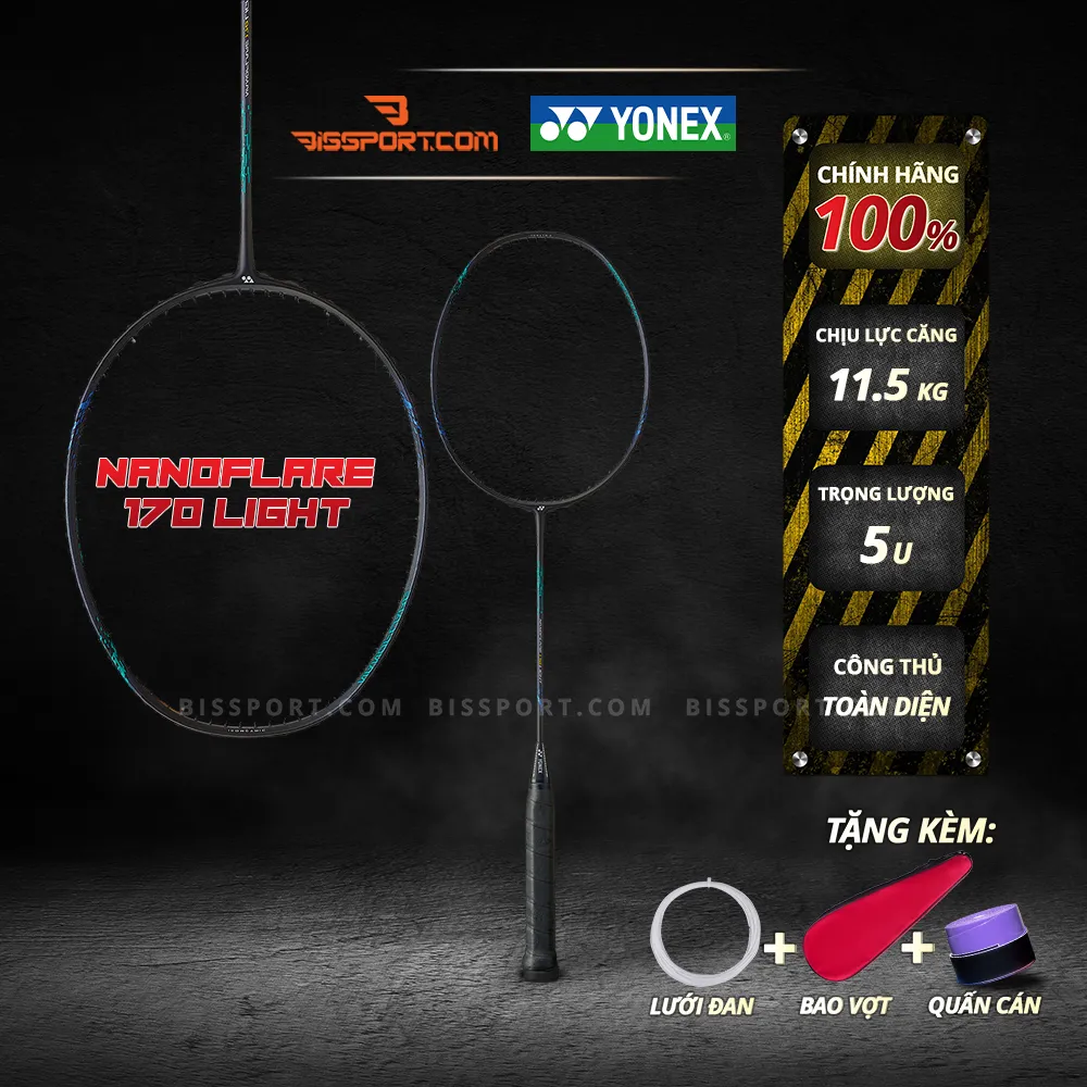 Vợt Cầu Lông Yonex NanoFlare 170 Light Chính Hãng - Dòng Vợt Thích Hợp Cho Nữ và Cho Người Đánh Thủ , Phản Tạt