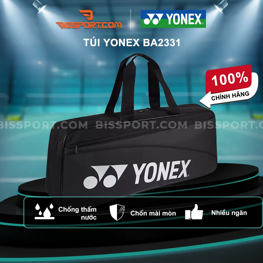 Túi Cầu Lông Yonex BA42331 Chính Hãng - Màu Đen - Rộng Rãi - Tiện Lợi - Thiết Kế Trẻ Trung