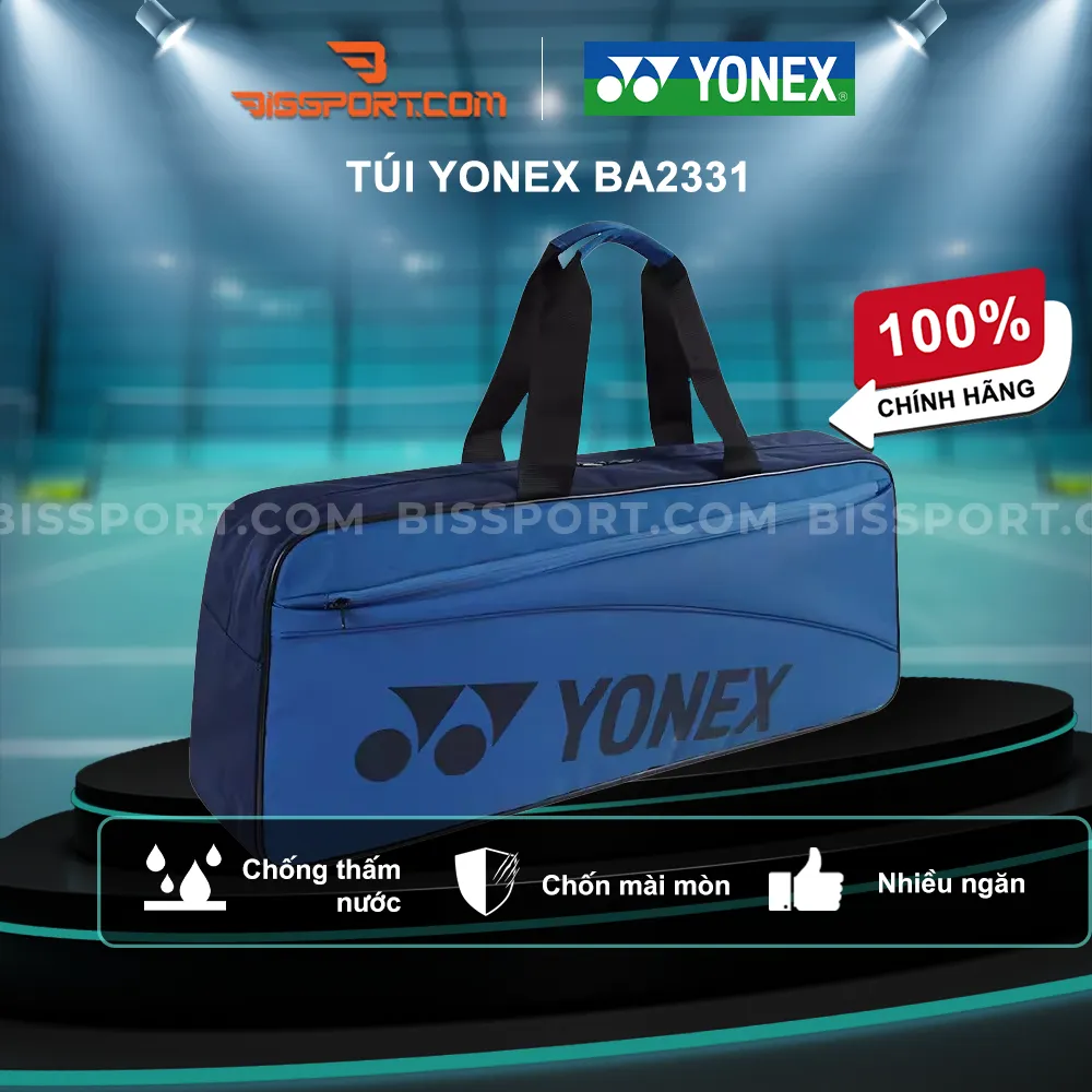 Túi Cầu Lông Yonex BA42331 Chính Hãng - Màu Xanh Đậm - Rộng Rãi - Tiện Lợi - Thiết Kế Trẻ Trung