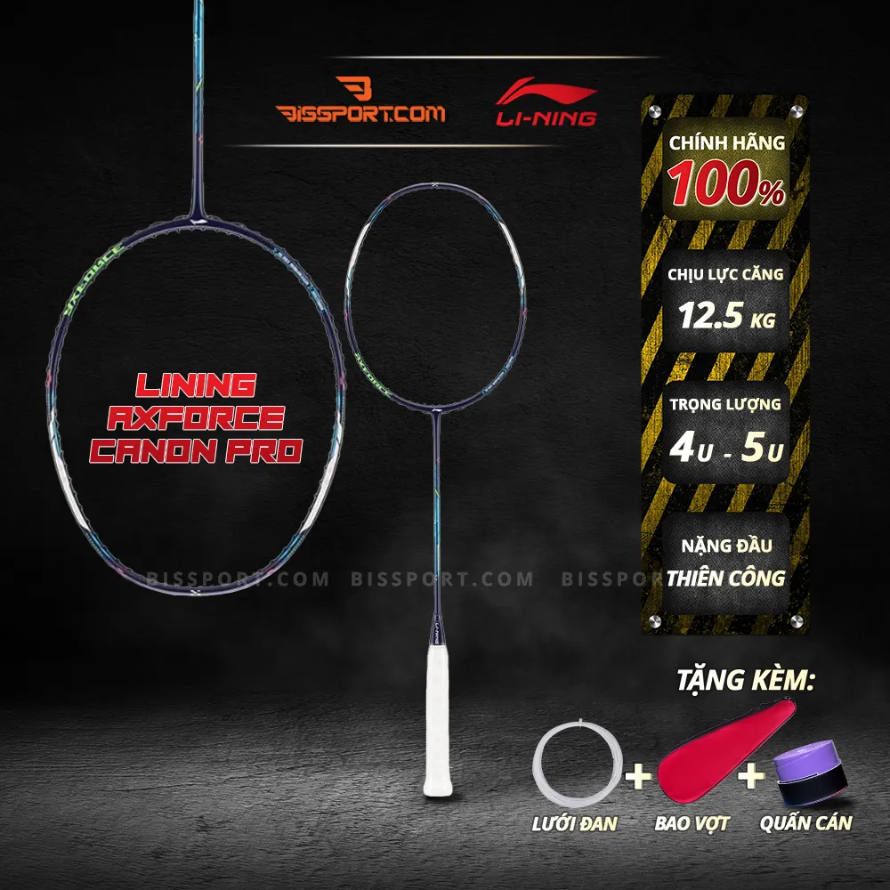 Vợt Lining Axforce Canon Pro - Xanh