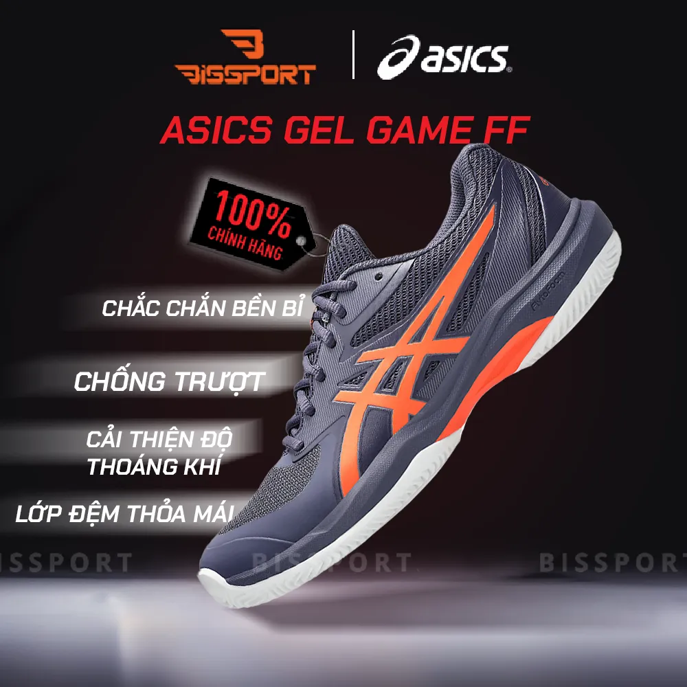 Giày Pickleball Asics Gel Game FF Xanh Cam