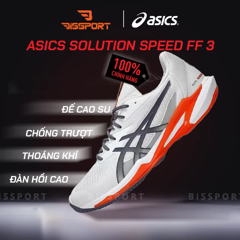 Giày Pickleball Asics Solution Speed FF3 - Trắng Cam