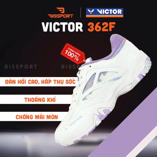 Giày Victor 362F Trắng Tím