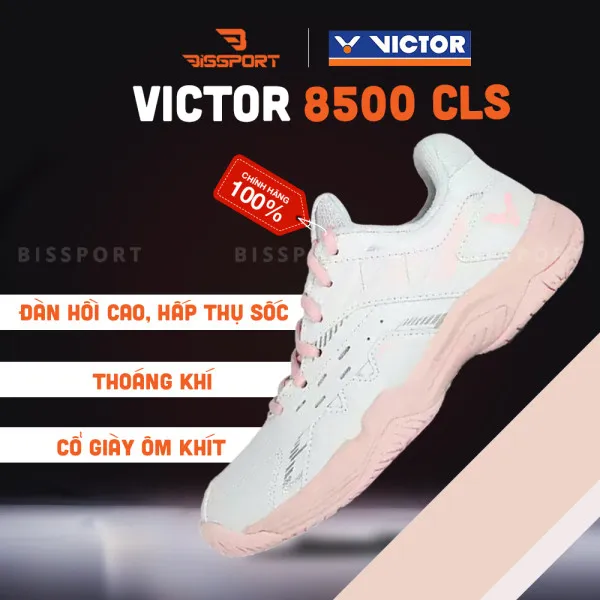 Giày Victor 8500CLSF Trắng Hồng