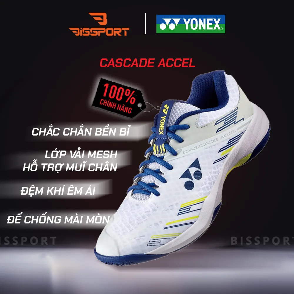 Giày Yonex Cascade Accel Trắng Xanh Vàng