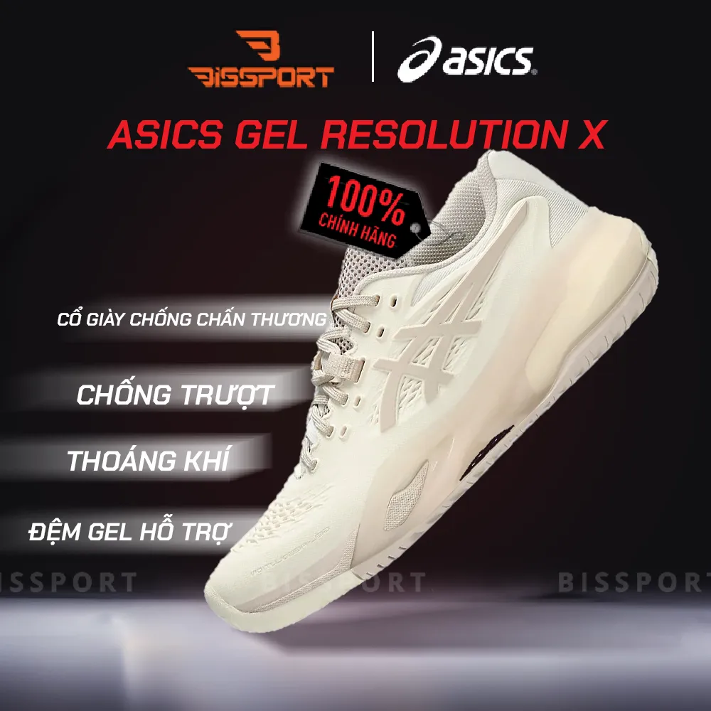 Giày Pickleball Asics Gel Resolution X Kem
