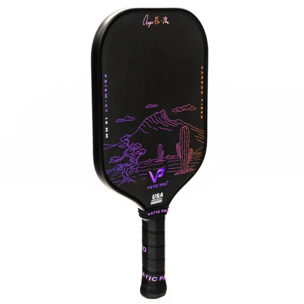 Vợt Pickleball Vatic Pro Augie Ge Prism V7 Chính Hãng – Bản Đặc Biệt - Sợi TORAY T700 Carbon - Nhẹ, Ổn Định, Tăng Lực