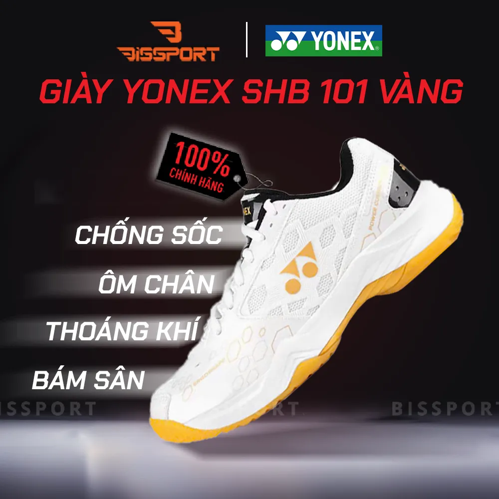 Giày Yonex SHB 101 Trắng Vàng
