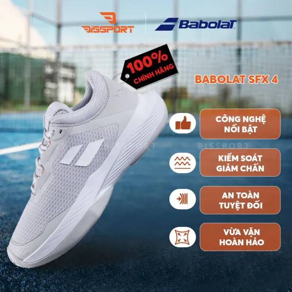 Giày Babolat SFX 4 Tím Nhạt